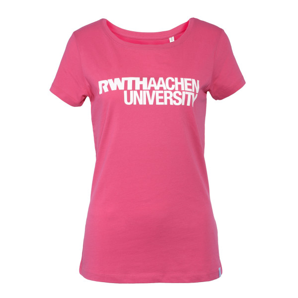 Damen T-Shirt Classic Pink mit Logo