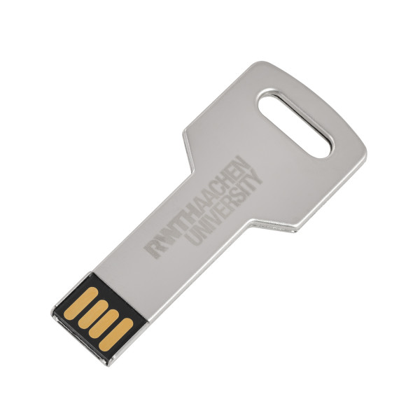 USB Stick RWTH mit Logo in Schlüsselform